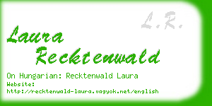 laura recktenwald business card